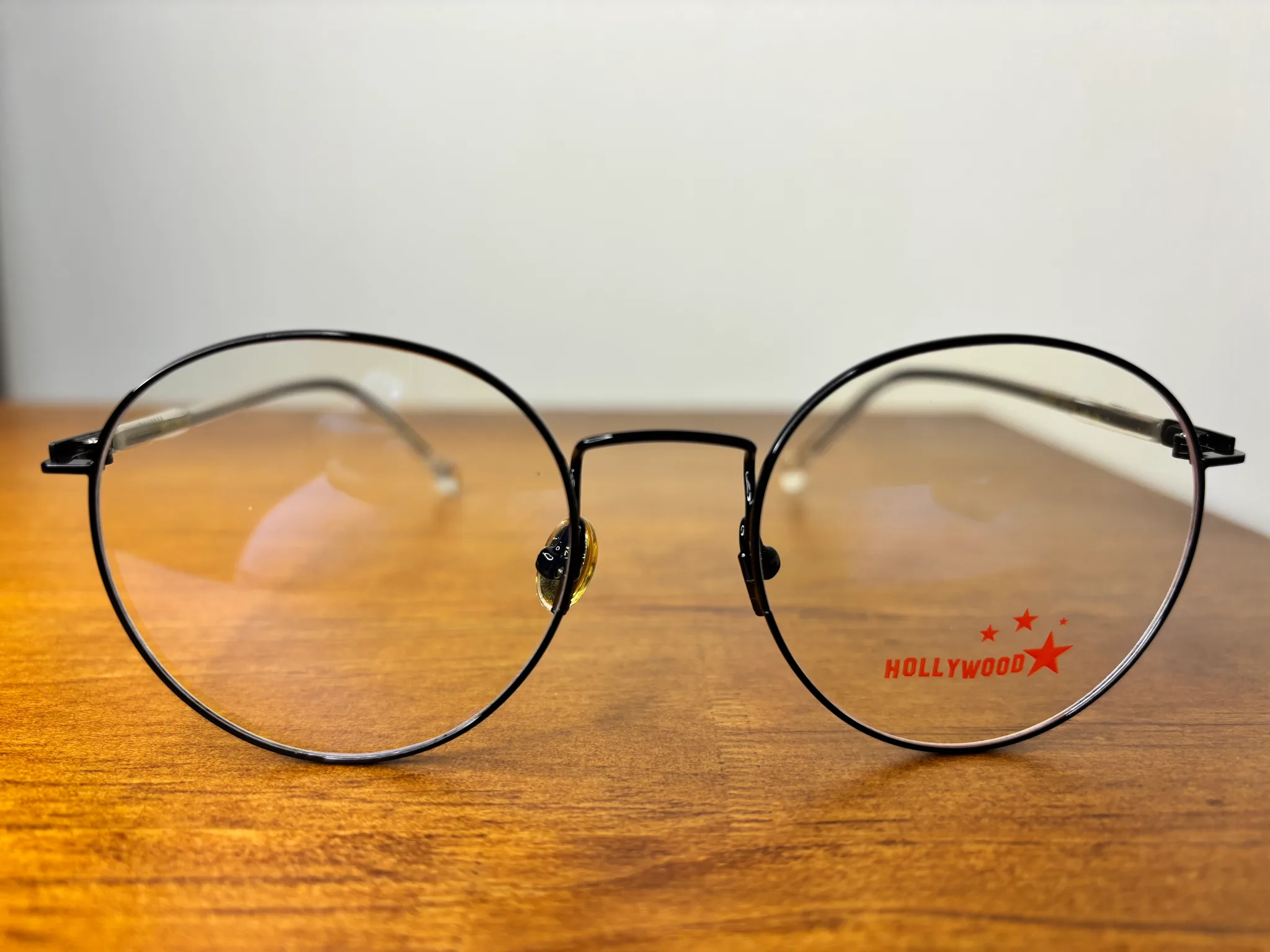 Lentes ópticos metálicos redondo de hombre