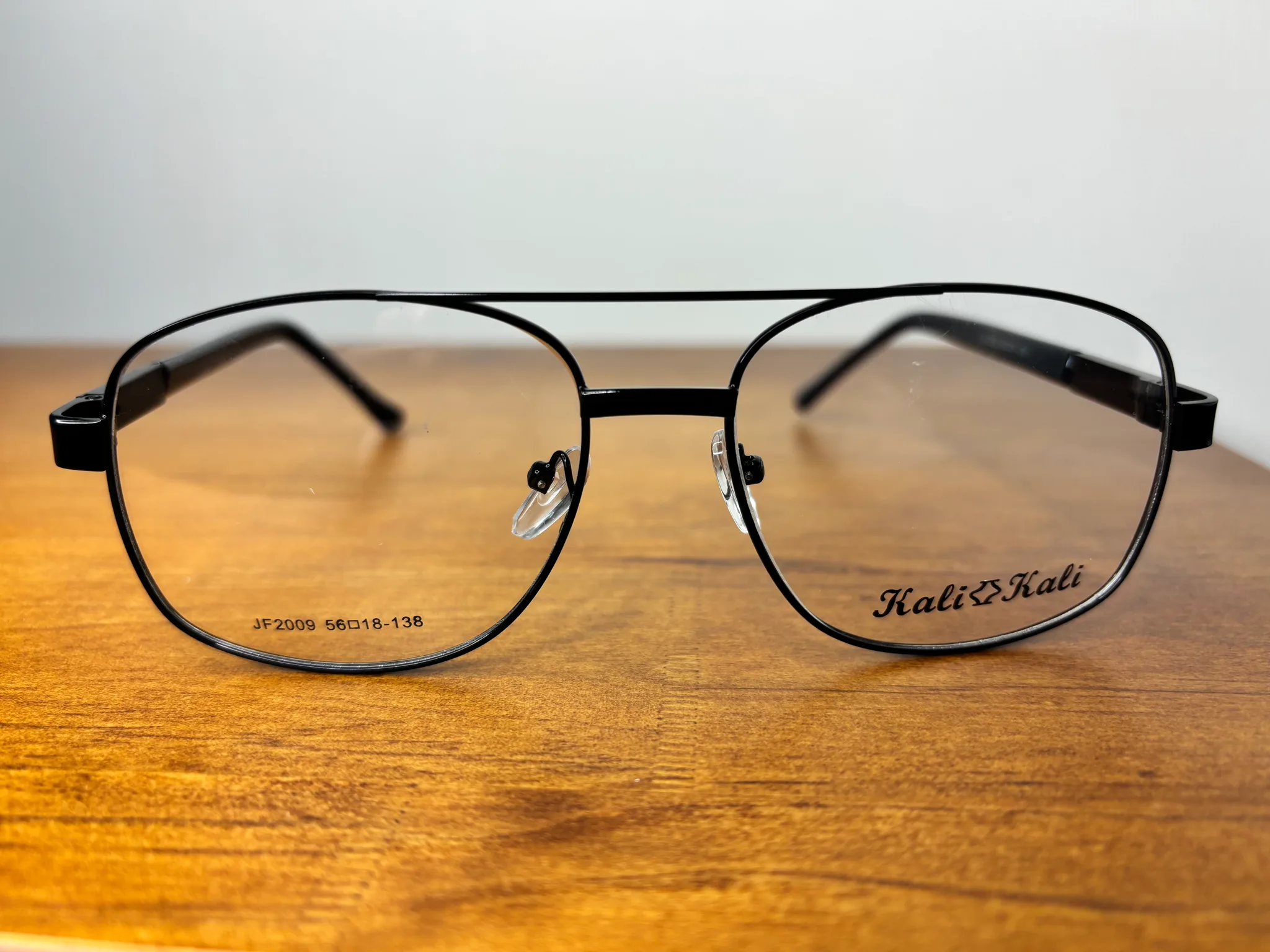 Lentes ópticos metálico aviador de hombre